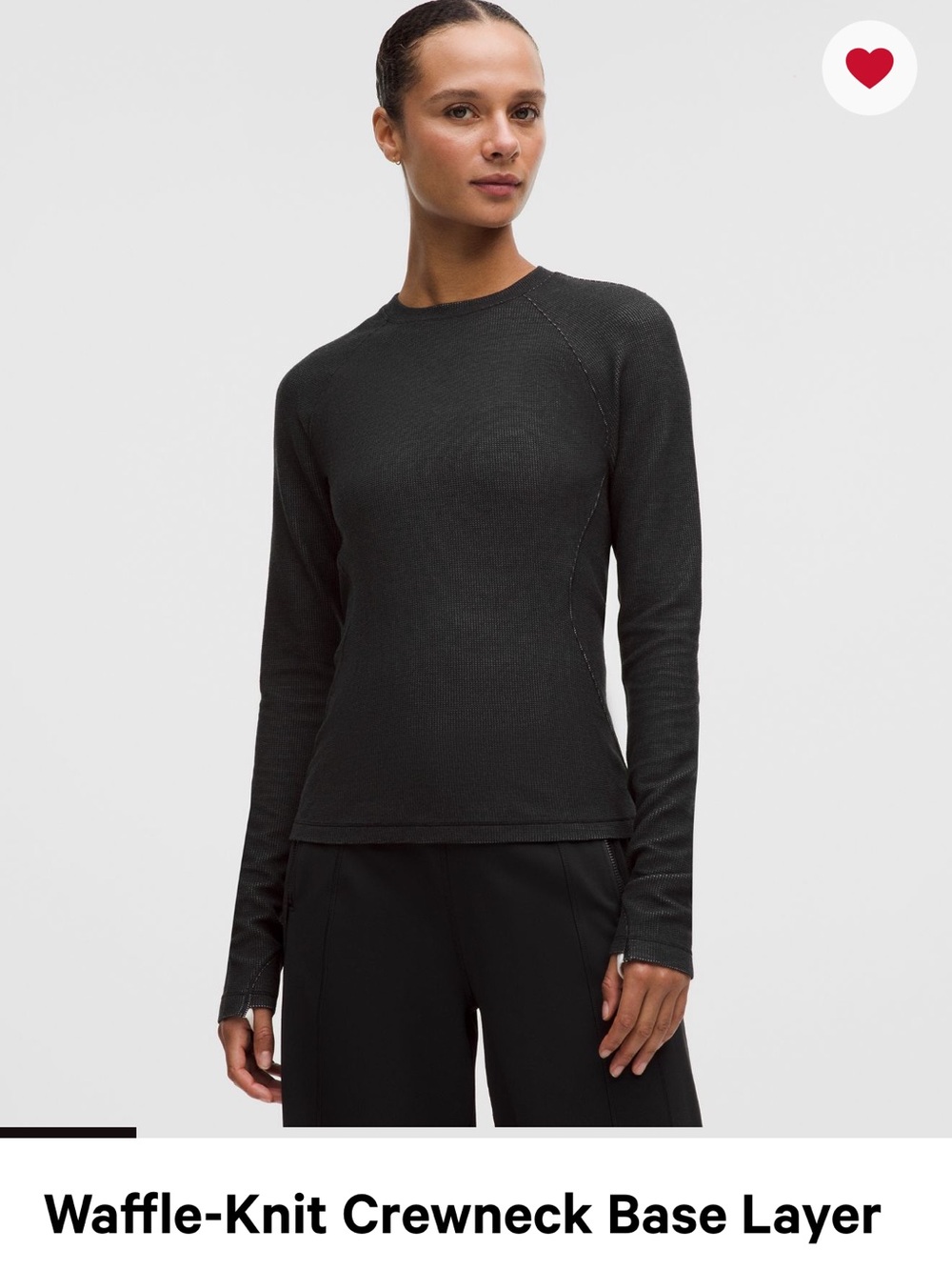 New! Lululemon Waffle-Knit Crewneck Base Layer